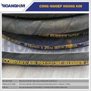 Ống cao su bố vải Phi 14 - Ống cao su dẫn nước áp lực cao