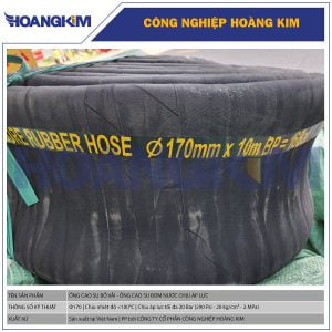 Ống cao su bố vải Phi 170 - Ống cao su chuyên xả cát bùn chịu áp lực cao
