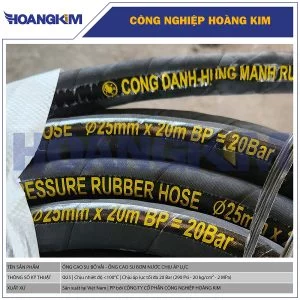 Ống cao su bố vải Phi 25 - Ống cao su Công Danh