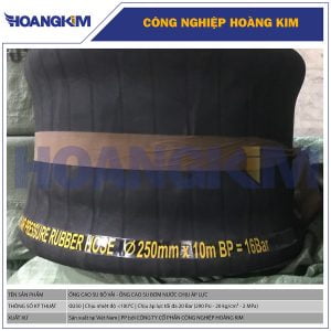 Ống cao su bố vải Phi 250 - Ống cao su chống nổ