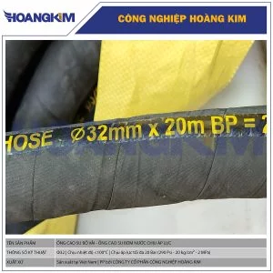 Ống cao su bố vải Phi 32 - Ống cao su bơm nước chịu áp lực