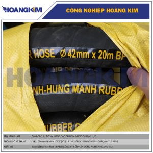 Ống cao su bố vải mềm Phi 42 - Ống cao su mềm dẫn nước