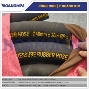 Ống cao su bố vải Phi 48 - Ống cao su chịu áp lực nhiệt độ cao