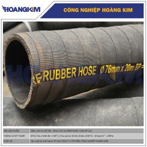 Ống cao su bố vải Phi 76 - Ống cao su bố vải Công Danh Hùng Mạnh