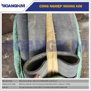 Ống cao su bố vải Phi 80 - Ống cao su chịu áp lực cao