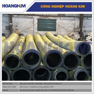 Ống cao su lõi thép Phi 375 - Ống cao su hút bùn cho máy bơm công nghiệp