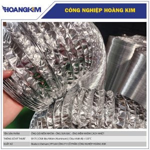 Ống gió mềm nhôm Phi 175 - Ống nhôm cách nhiệt