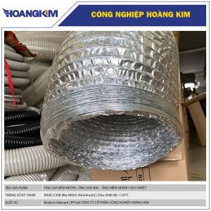 Ống gió mềm nhôm Phi 300 - Ống nhôm cách nhiệt