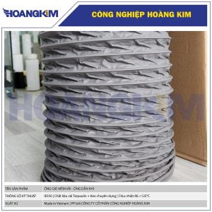 Ống gió mềm vải Tarpaulin Phi 350 - Ống thông gió công nghiệp