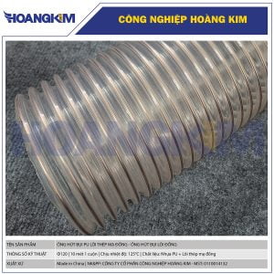 Ống hút bụi lõi đồng Phi 120 | Ống hút bụi lõi thép mạ đồng