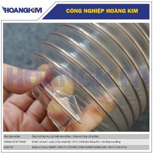 Ống hút bụi lõi thép mạ đồng Phi 168