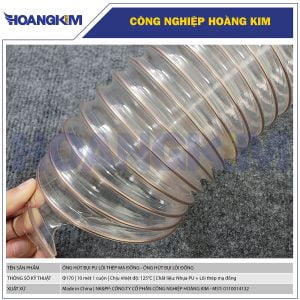 Ống hút bụi PU lõi đồng Phi 170 - Ống hút bụi công nghiệp