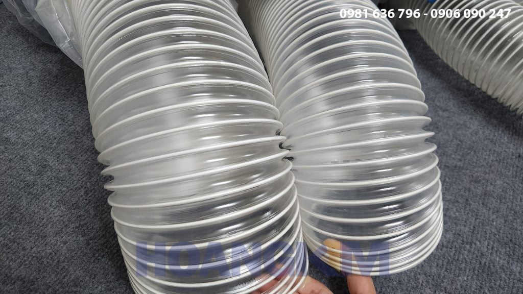 Ống hút bụi PVC lõi thép bọc nhựa - Ống hút bụi lõi thép - Ống hút bụi công nghiệp - Hoàng Kim JSC
