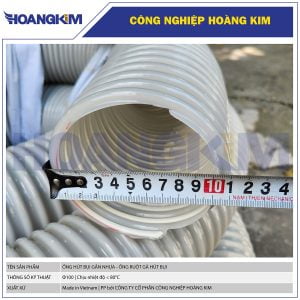 Ống hút bụi gân nhựa Phi 100 - Ống gân ruột gà hút bụi