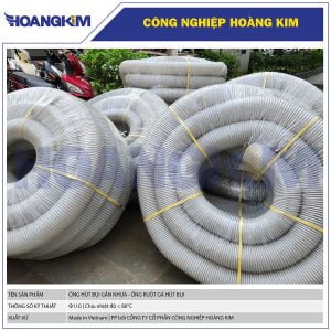 Ống gân nhựa hút bụi Phi 110 - Ống hút bụi co giãn đàn hồi