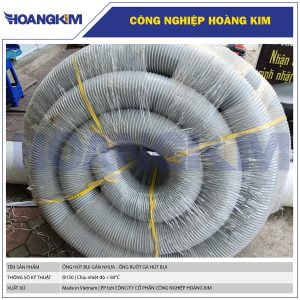 Ống hút bụi gân nhựa Phi 150 - Ống hút bụi công nghiệp