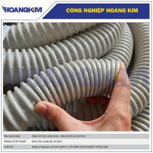 Ống hút bụi gân nhựa Phi 34 - Ống ruột gà hút bụi