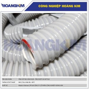 Ống hút bụi gân nhựa Phi 65 - Ống ruột gà hút bụi