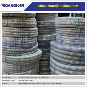 Ống hút bụi gân nhựa Phi 76 - Ống ruột gà hút bụi công nghiệp