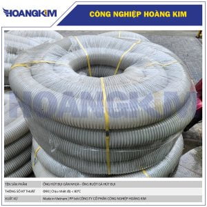 Ống hút bụi gân nhựa Phi 90 - Ống gân hút bụi