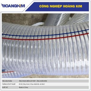 Ống nhựa mềm lõi thép Phi 120 - Ống hút nước chịu áp lực có lõi thép