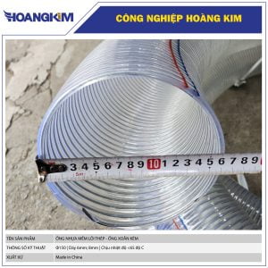 Ống nhựa mềm lõi thép Phi 150 - Ống mềm lõi thép hút nước