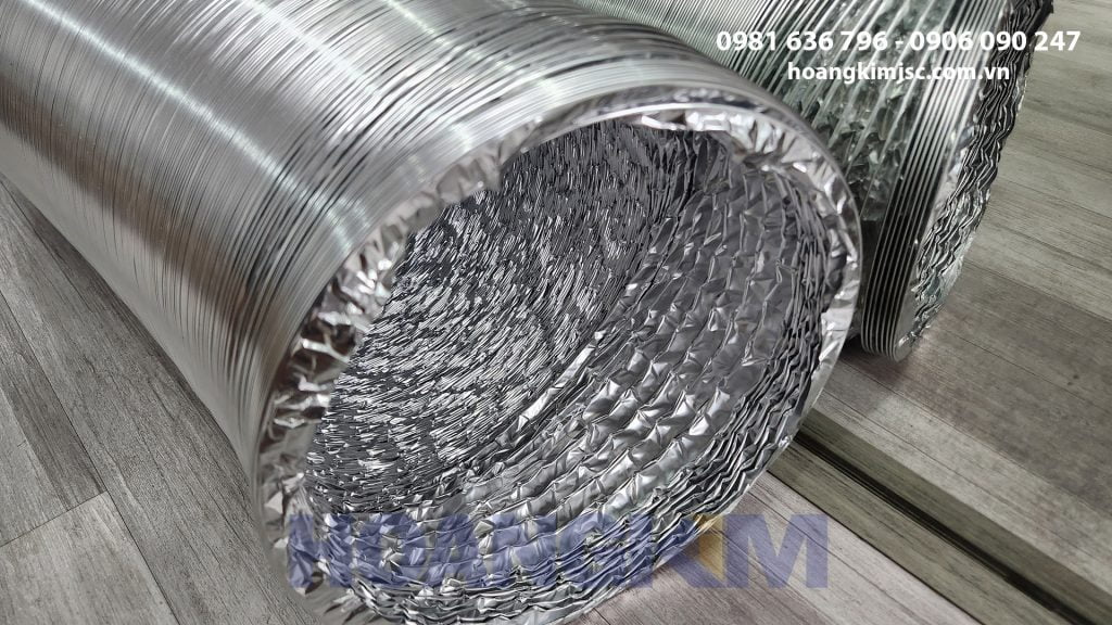 Ống sun bạc - Ống gió mềm nhôm - Ống gió mềm nhôm Hàn Quốc - 1