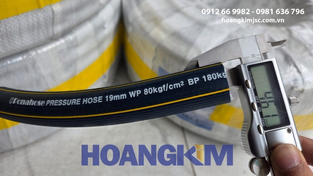 Độ dày của Dây hơi khí nén Hàn Quốc PonaHose Phi 19mm