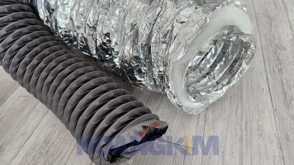 So sánh ống gió nhôm với ống gió vải